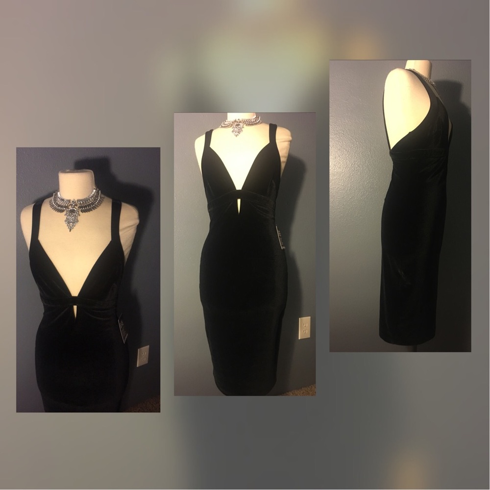 Velvet Evening Midi Dress