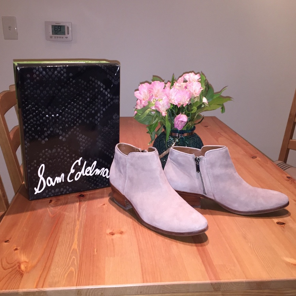 Sam Edelman suede Petty bootie size 10