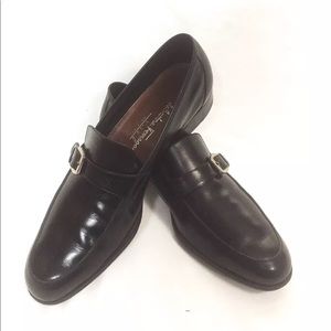 Mens Black Size 10 Salvatore Ferragamo Loafers