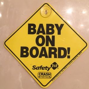 Baby on board sign