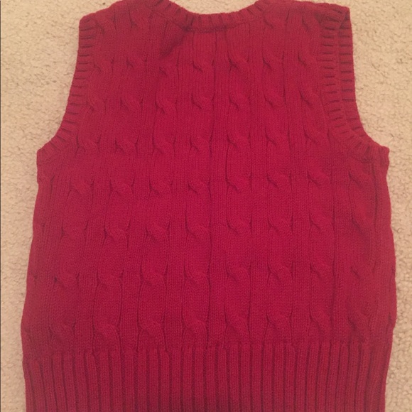 Ralph Lauren holiday red sweater vest - Picture 3 of 3