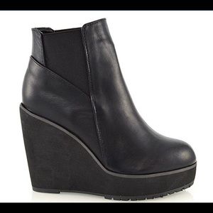 Essex Glam platform bootie - leather
