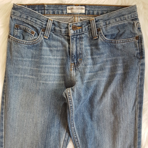AMERICAN EAGLE FAVORITE FIT DISTRESSED JEANS 4 REG - Picture 2 of 6