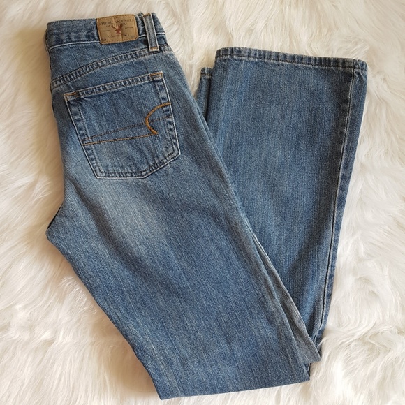 AMERICAN EAGLE FAVORITE FIT DISTRESSED JEANS 4 REG - Picture 5 of 6