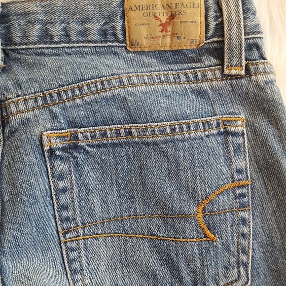 AMERICAN EAGLE FAVORITE FIT DISTRESSED JEANS 4 REG - Picture 6 of 6