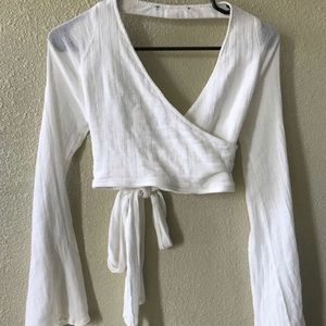 Brandy Open Back Wrap Top