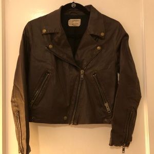 Current/Elliott Faux Leather Biker Jacket