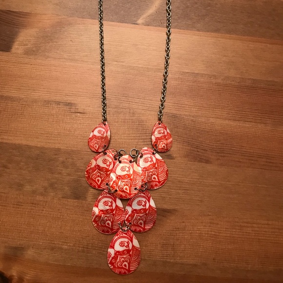 Studio works necklace- NWT- coral/orange - Picture 2 of 6