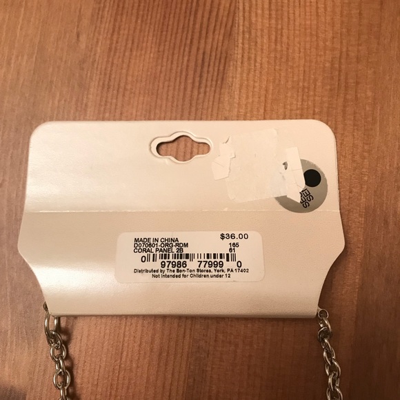 Studio works necklace- NWT- coral/orange - Picture 4 of 6