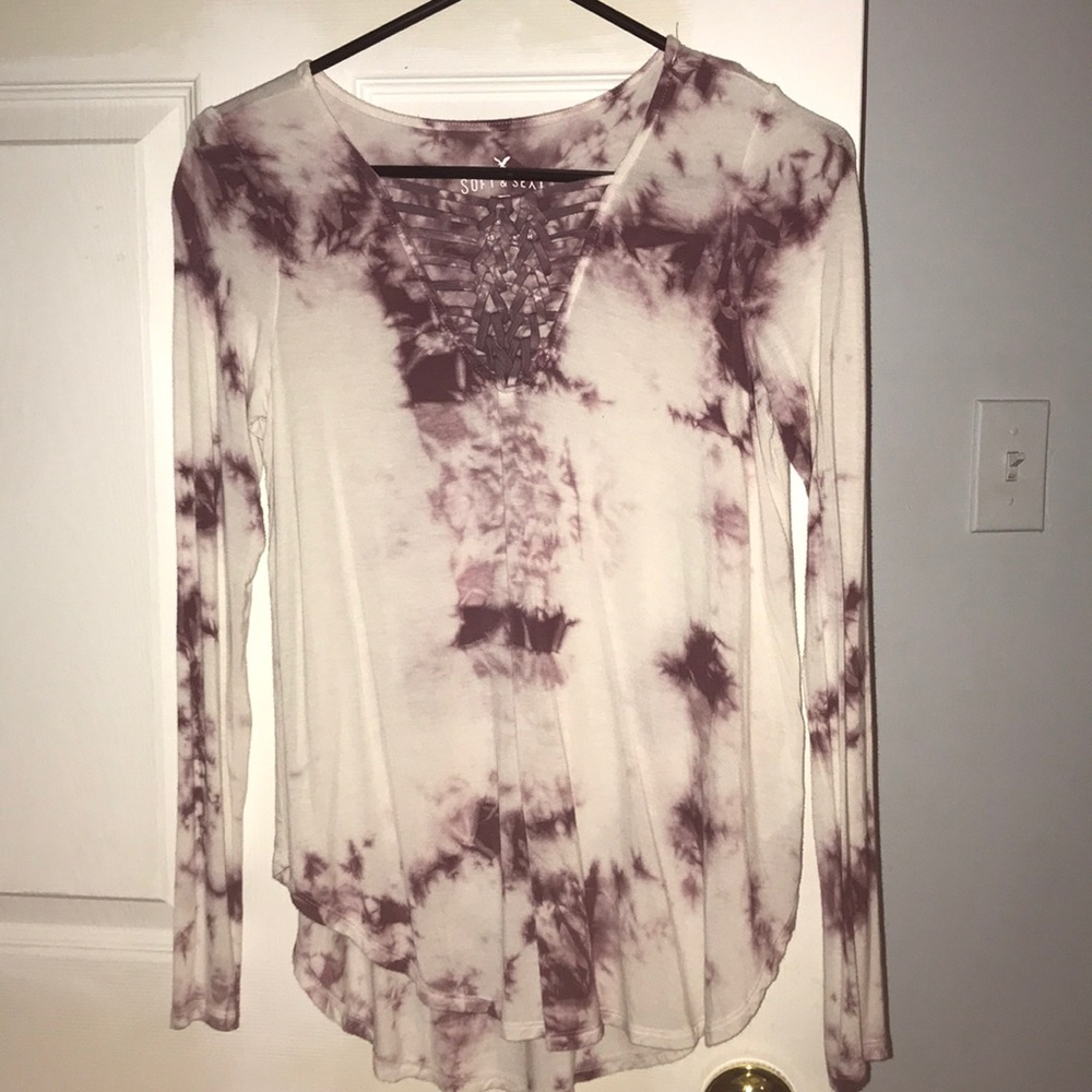 Tie dye knot-up tee