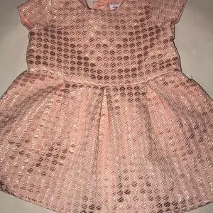 Girls formal dresss 12-18 months pink and gold