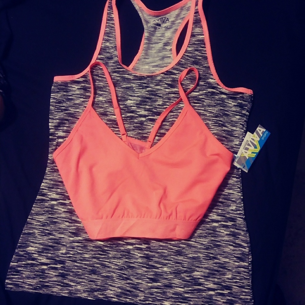 Sports Bra & Matching Tank Top