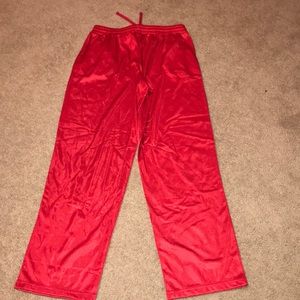 Women’s Red sportswear athletic warmup pant