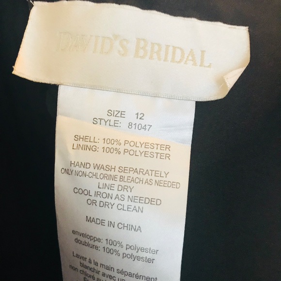 Full Length David’s Bridal Sheath Evening Dress - Picture 5 of 5