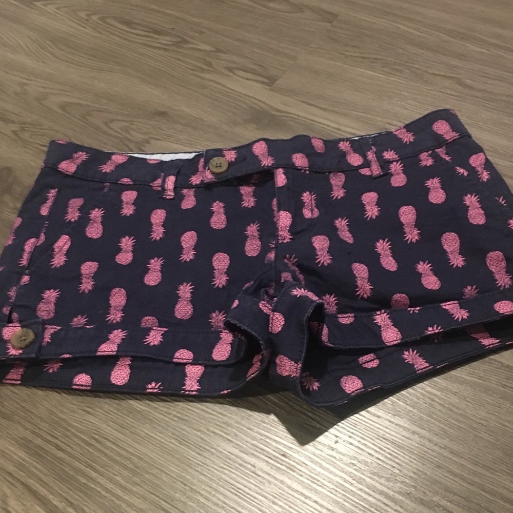 Purple/pink pineapple shorts
