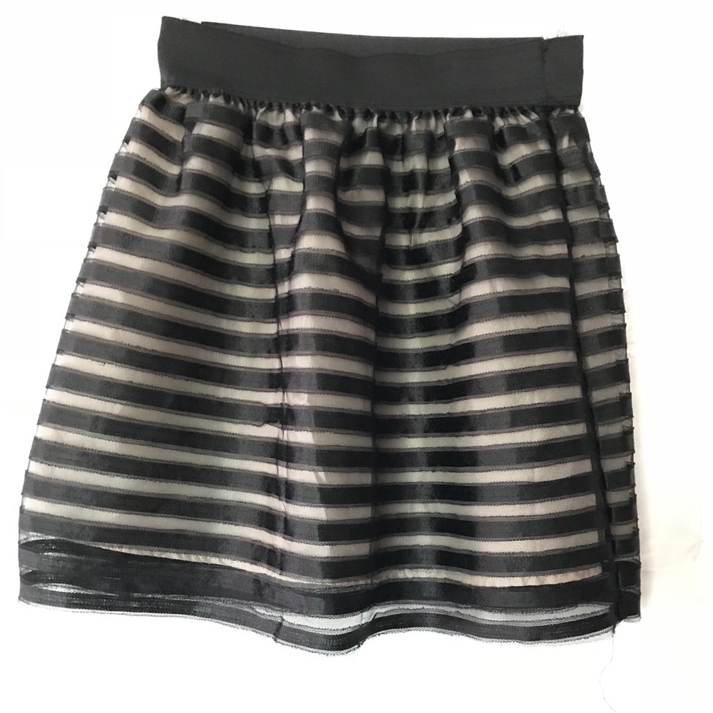 Striped high waisted skirt