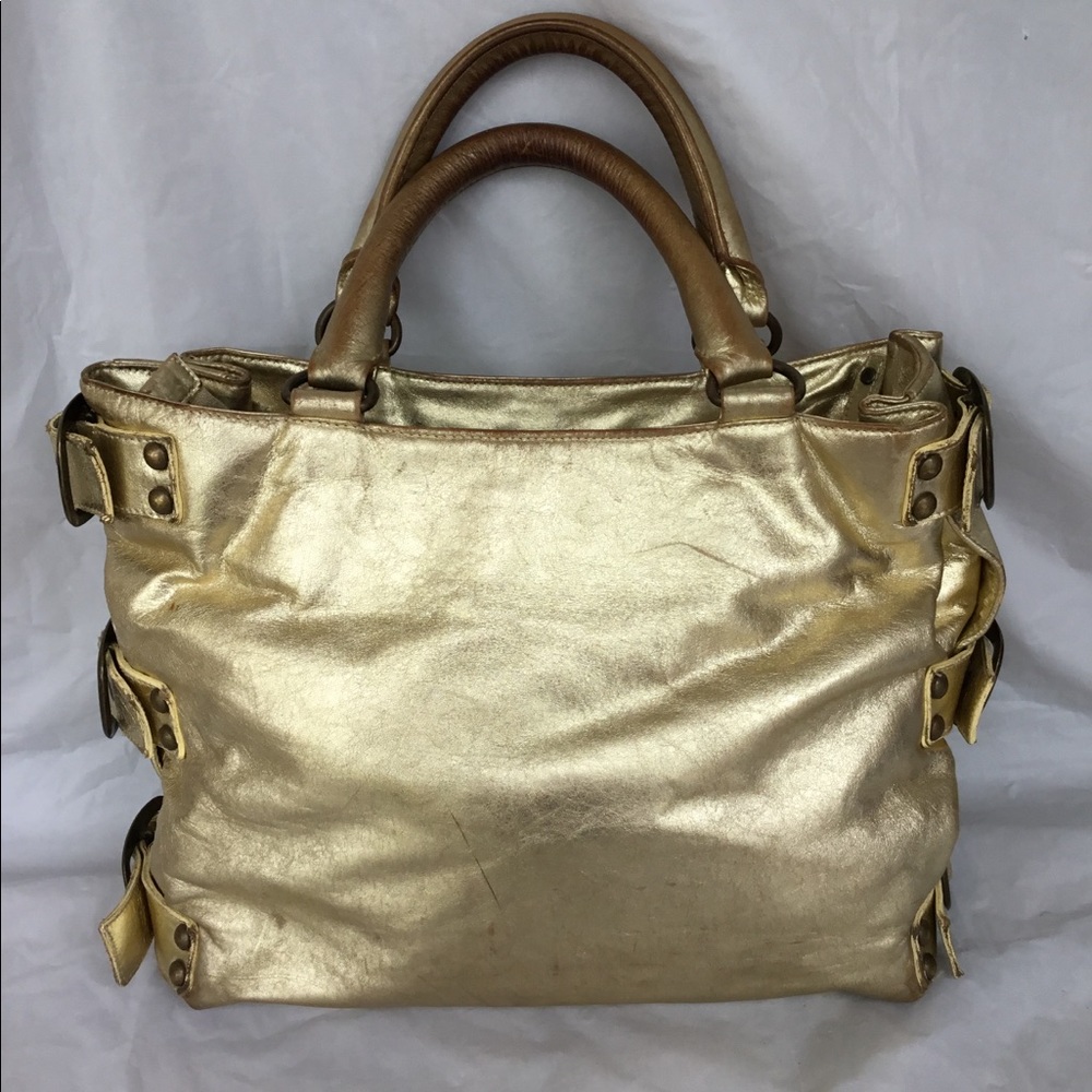 Kooba gold satchel