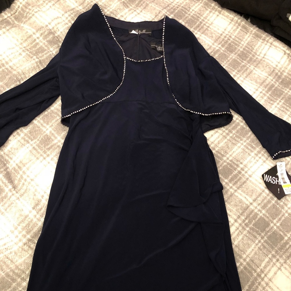 NWT!!! Gorgeous Professional Navy Dress w/ Jacket