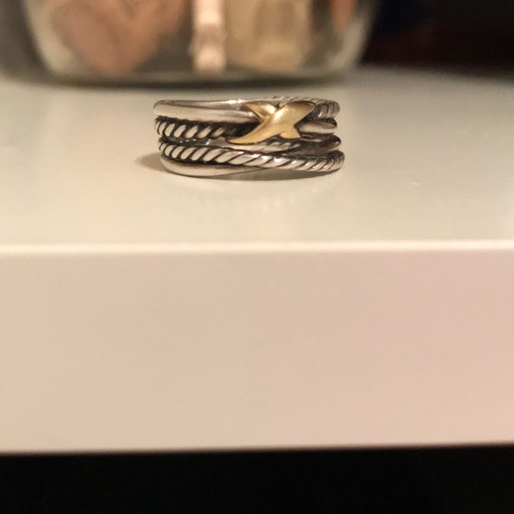 David Yurman X Crossover Ring Size 6