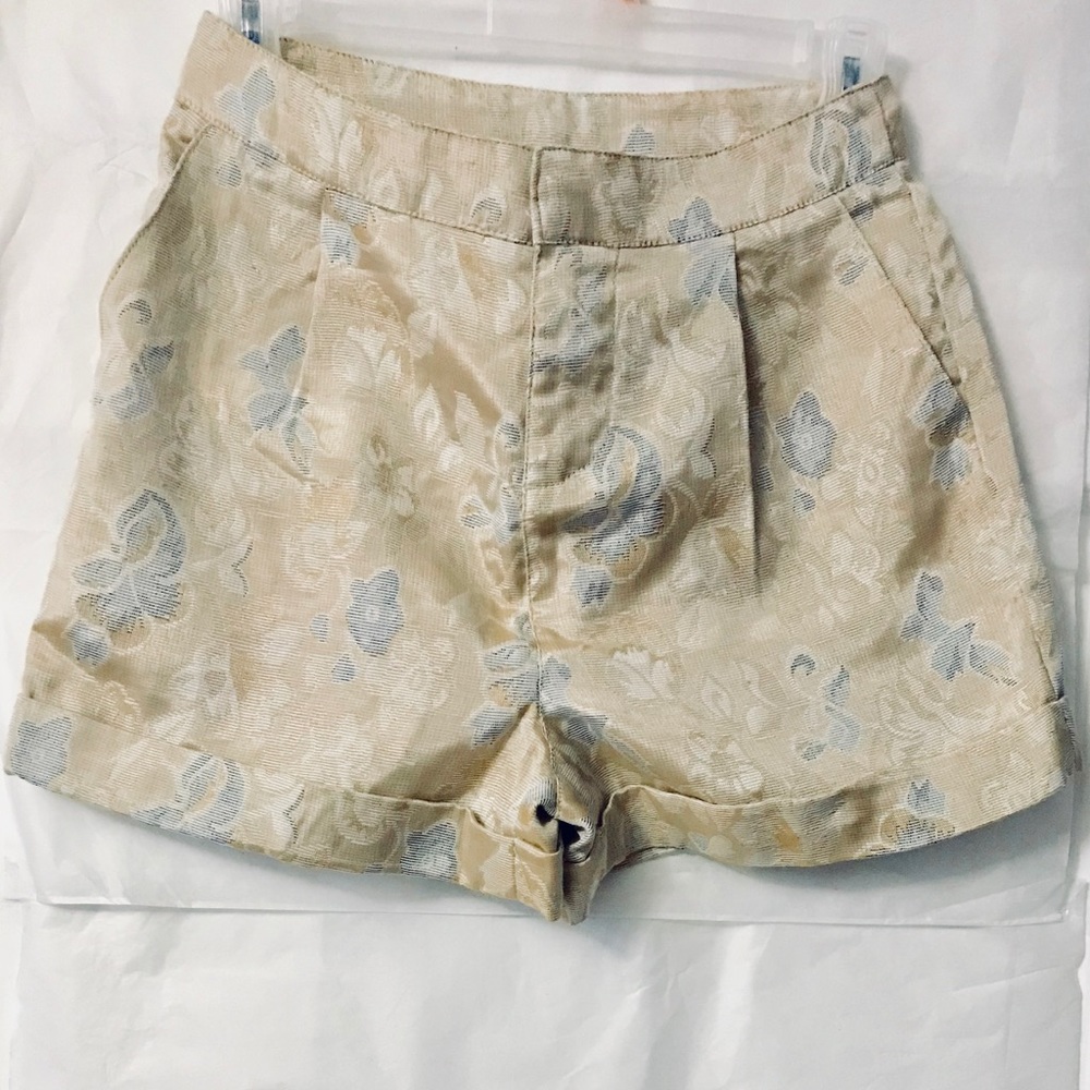 Floral high waisted shorts