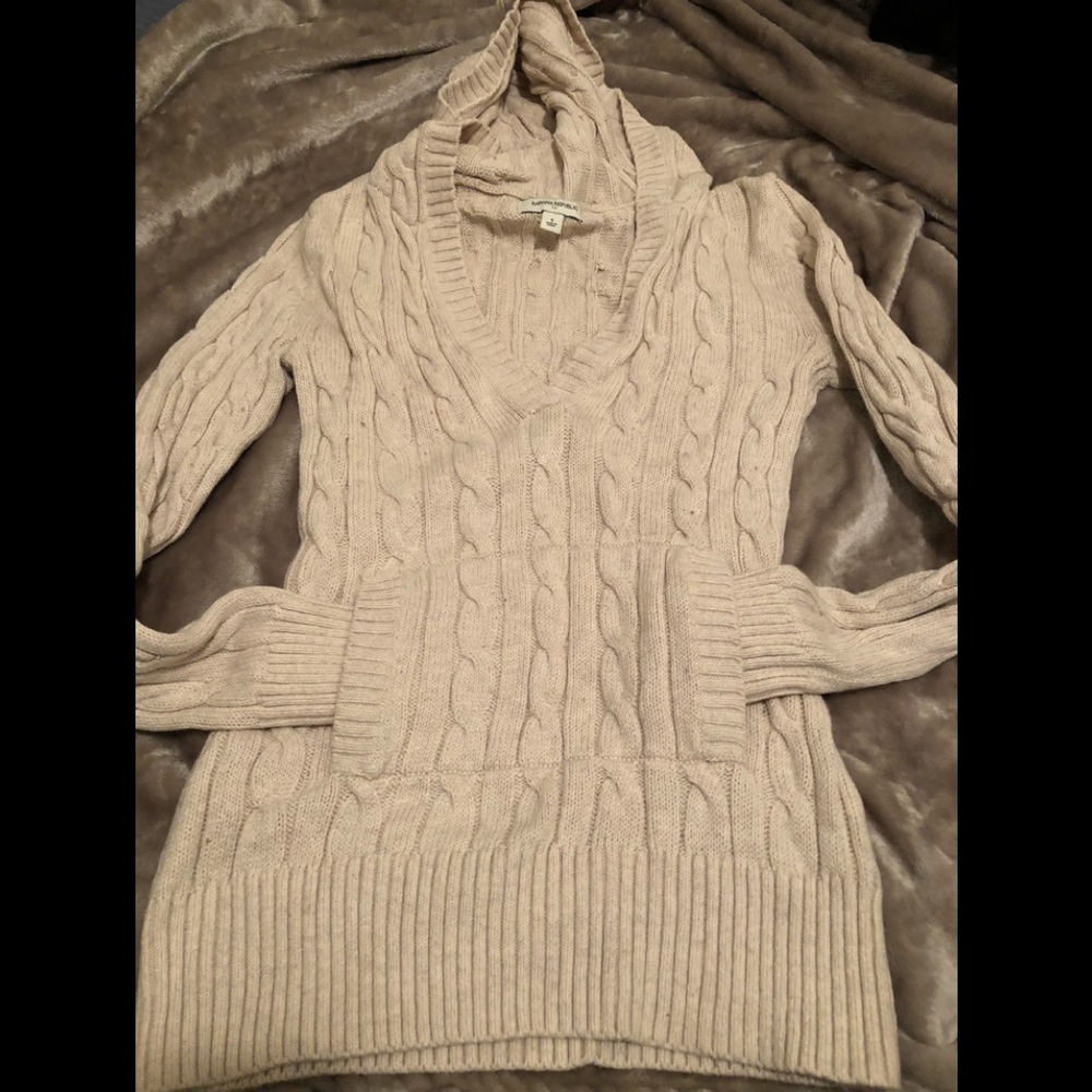 Pullover Cable Hoodie - image 2