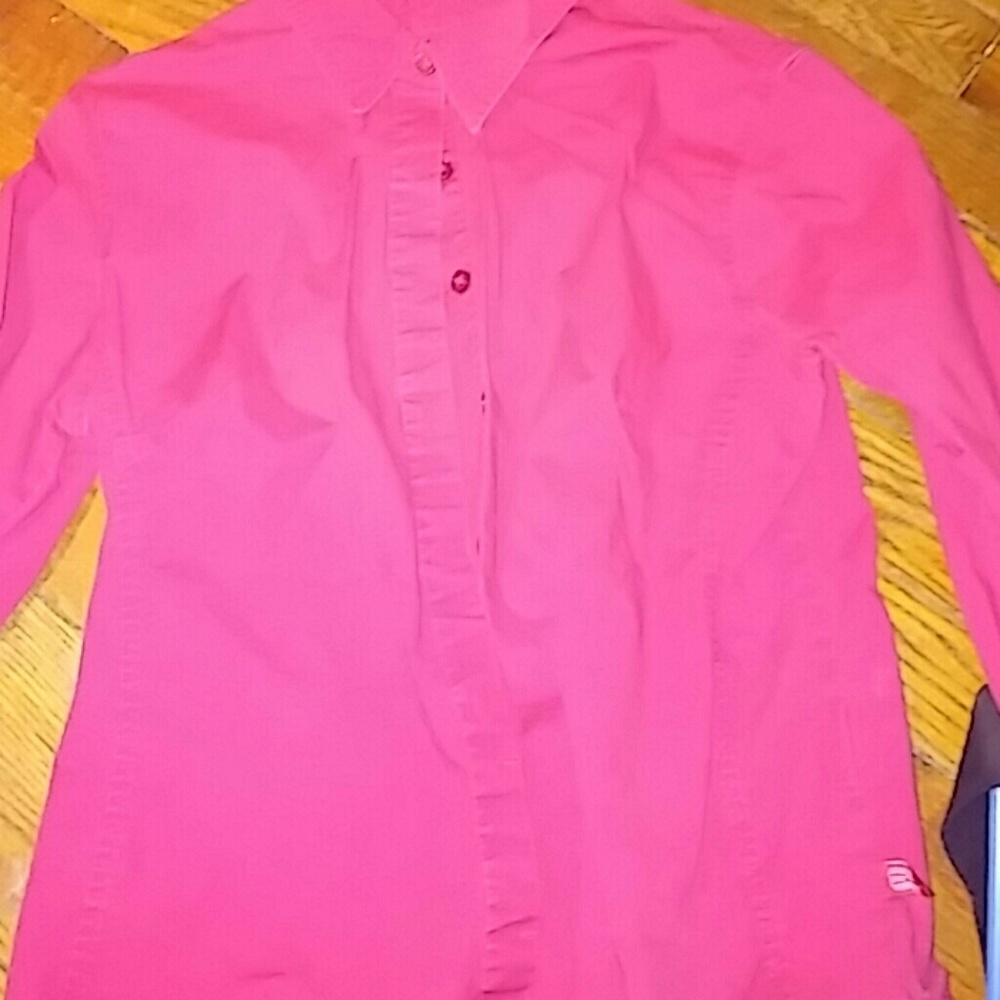 Button front Stretch dress shirt