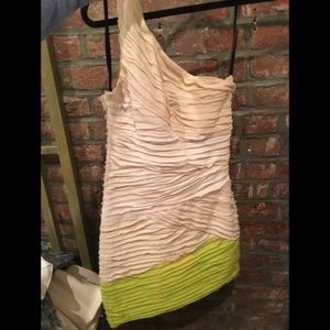 One shoulder brighter summer dress