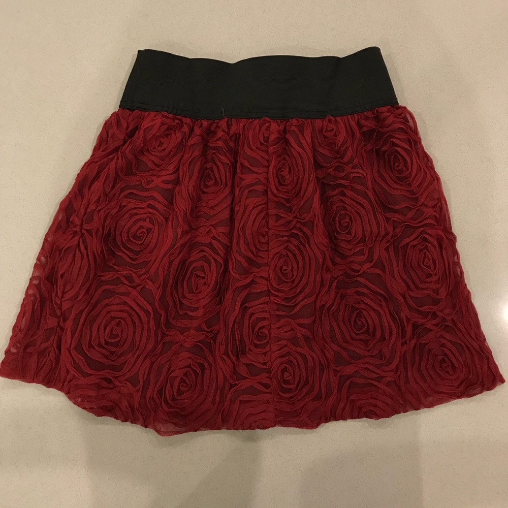 Romantic 3D Rose Skirt