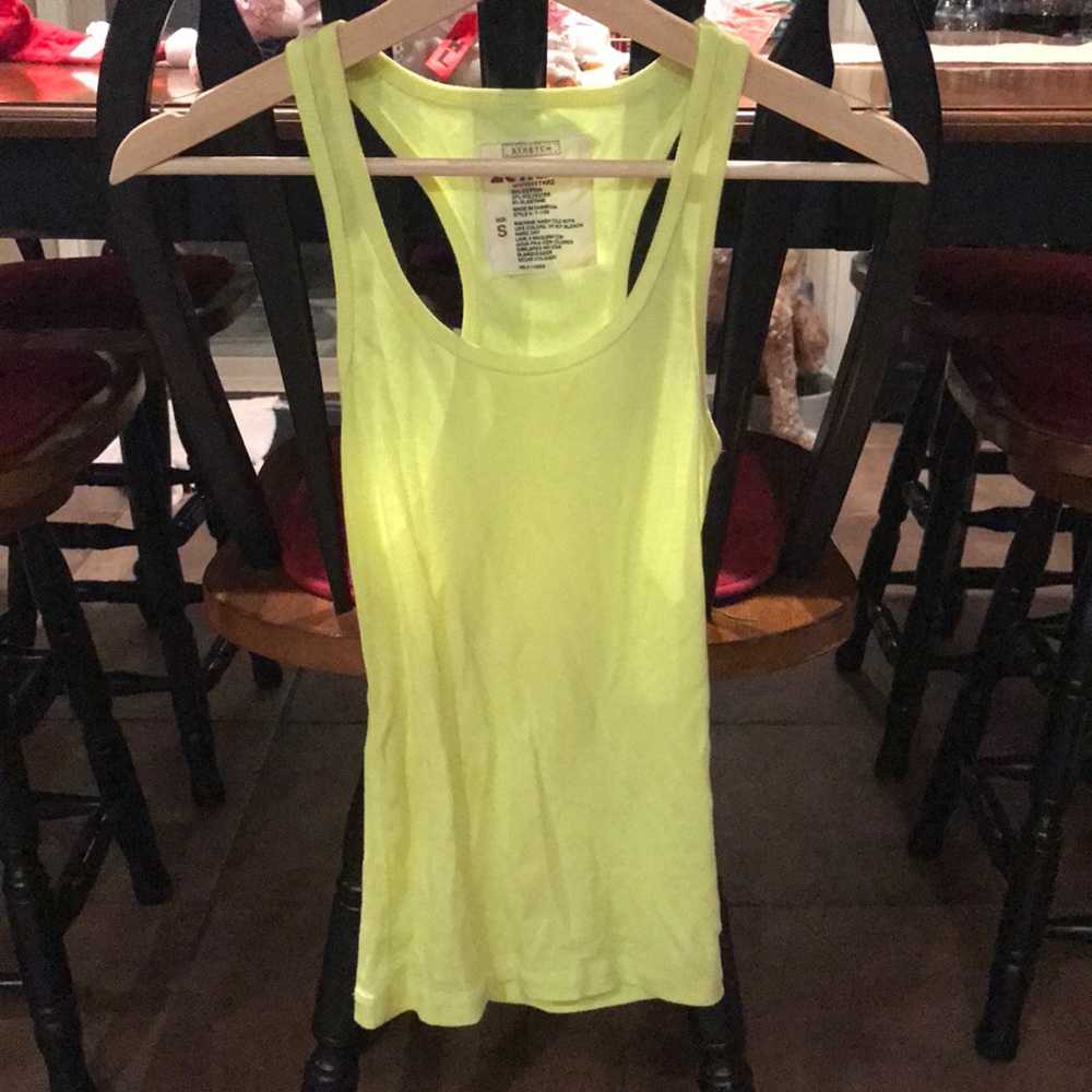 Neon yellow tank top