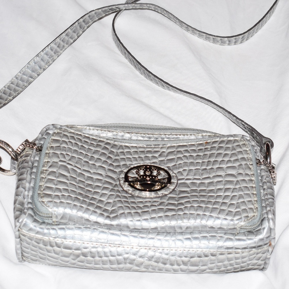 ❤️NEW ❤️Metallic Crocodile🐊 Cross-body Purse👛