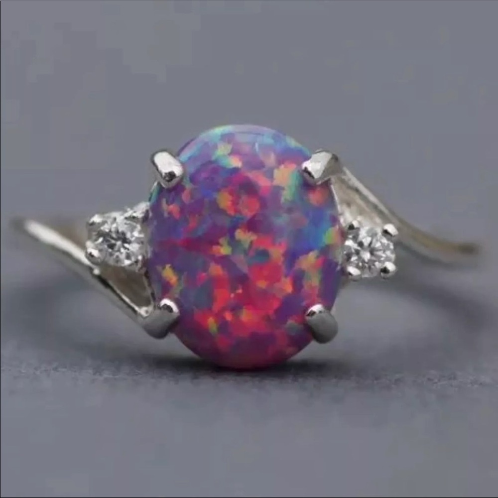 Fire Opal Ring - Picture 3 of 4