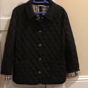 Burberry diamond quite black jacket size L