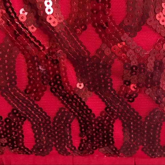 My Michelle Red Sequin Party Dress - Picture 5 of 5