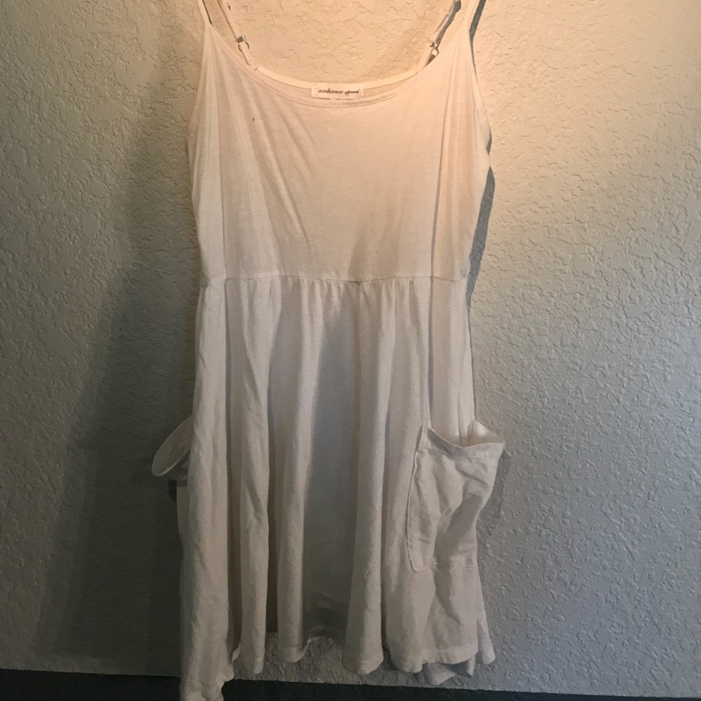 White tank top dress