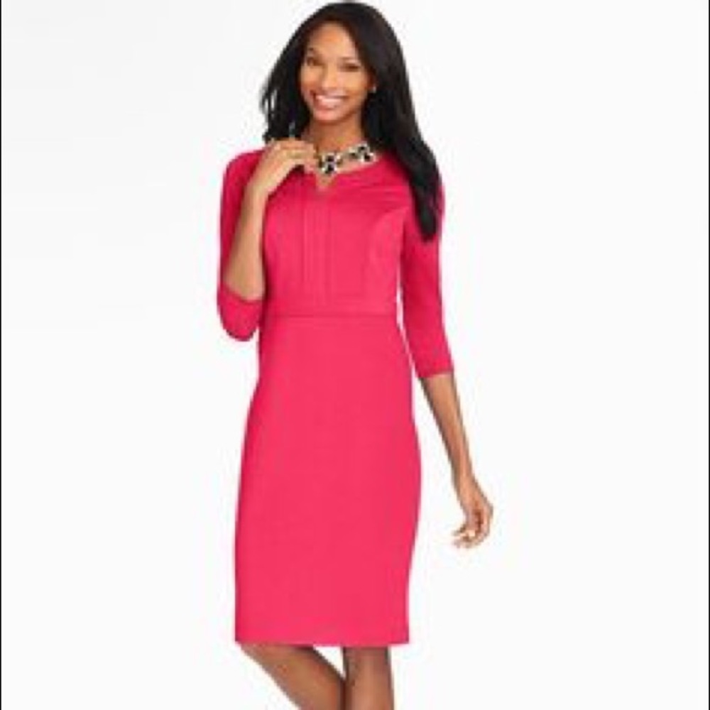 Talbots Woman Magenta Dress