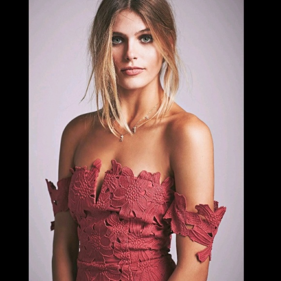 ❌❎SOLD❎❌Free People X Saylor Dahlia Lace Dress - Picture 3 of 4