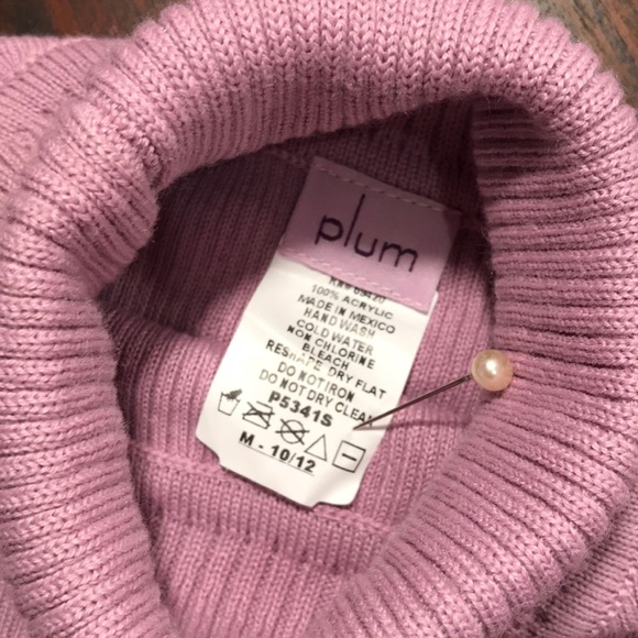 Plum 10/12 girls’ lavender t-neck sweater NEW - Picture 3 of 6