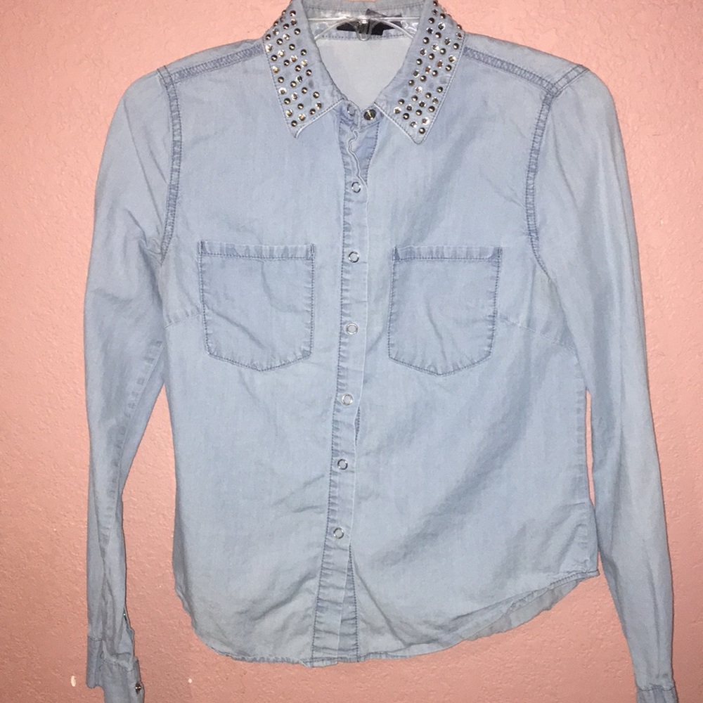 Light Blue button down shirt