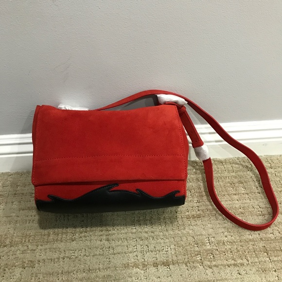 3.1 Phillip Lim Ames Patchwork Flap Suede Crossbdy - Picture 3 of 8