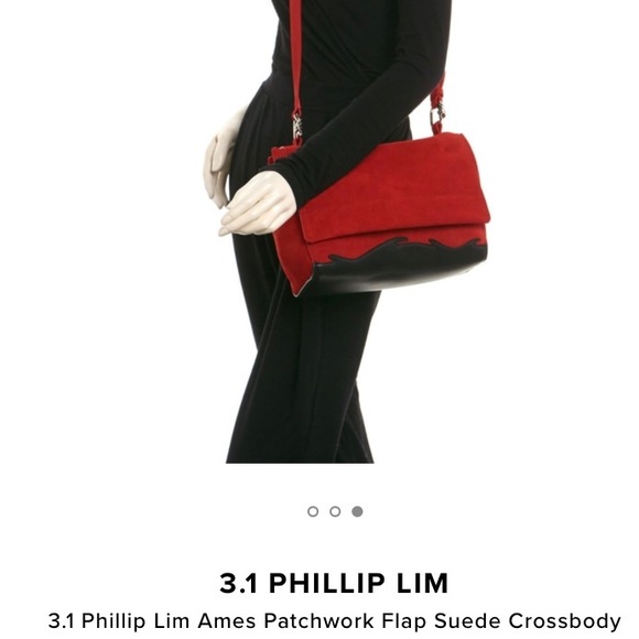 3.1 Phillip Lim Ames Patchwork Flap Suede Crossbdy - Picture 8 of 8