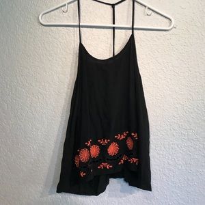 Tank Top Floral Crop Top