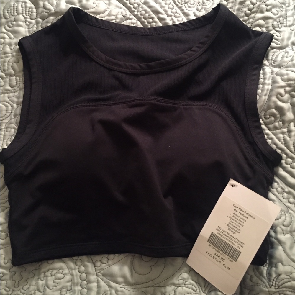 Fabletics Anthem Midi Crop Sports Bra XS