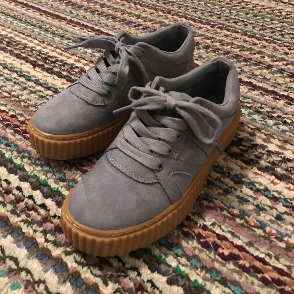 Blue Creeper Sneakers; Brand indigord