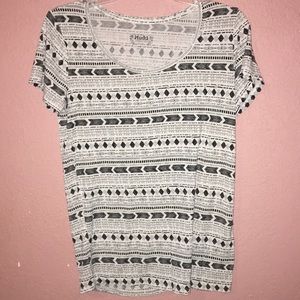 White and Black T-Shirt