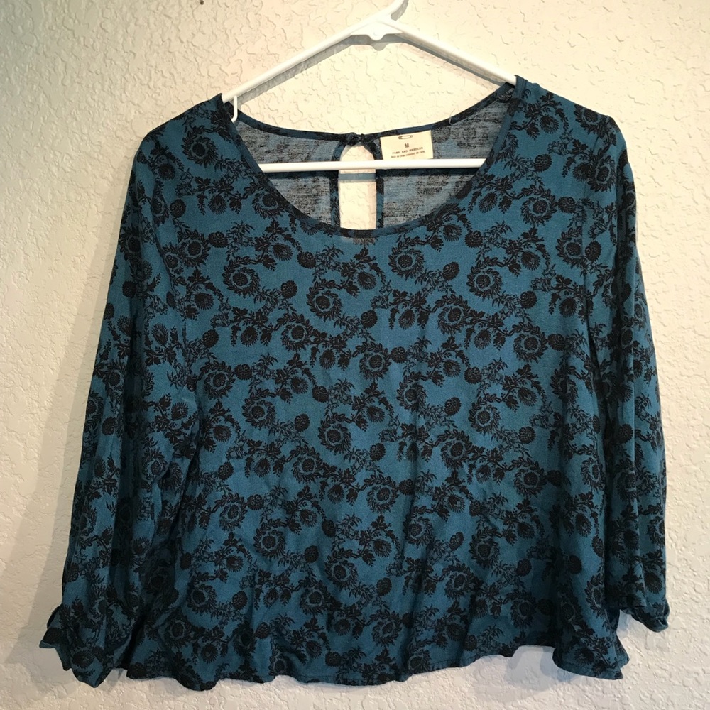 Half Sleeve Floral Blouse