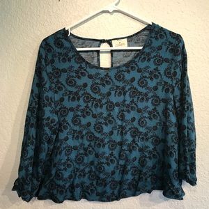 Half Sleeve Floral Blouse