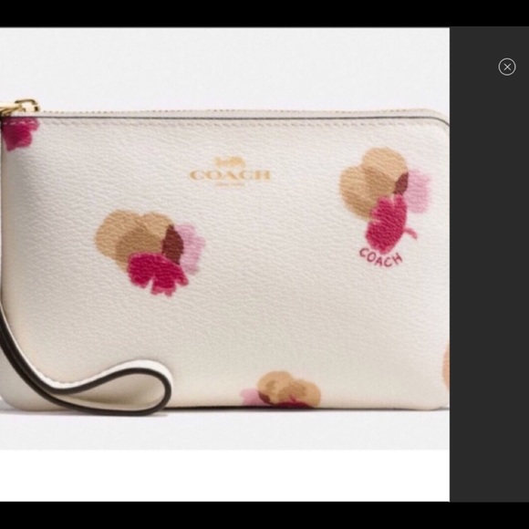 Coach Field flora wristlet in chalk rose color - Picture 3 of 4
