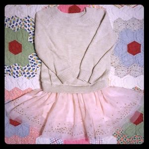 Toddler girls 18month sweater-tutu dress