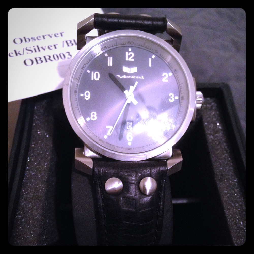 Vestal watch - Men's Black/Silver "Observer" used