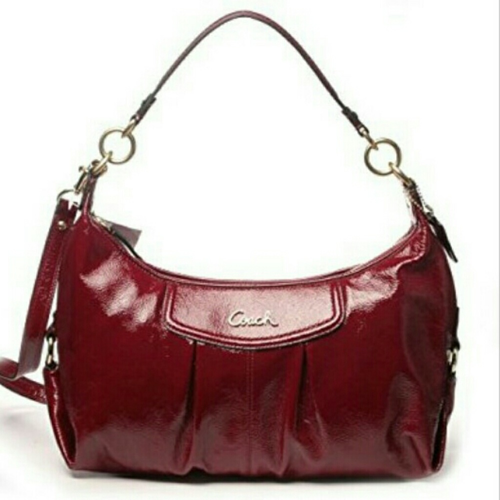 Authentic Coach Hobo Crimson Red